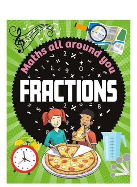 【现货】【数学无处不在】分数篇 【Maths All Around You】Fractions 原版英文儿童绘本 数学应用意识培养推荐读物图书书籍
