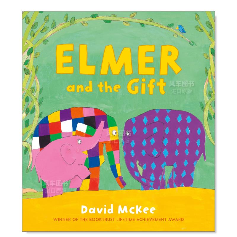 【现货】花格子大象和礼物 #Elmer #Harry Styles Elmer and the Gift英文儿童绘本原版图书进口书籍David McKee 书籍/杂志/报纸 原版其它 原图主图