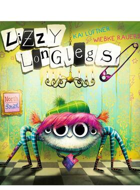 【现货】长腿丽兹 Lizzy Longlegs 原版英文儿童艺术启蒙图书书籍