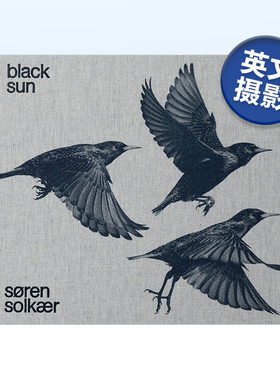 【现货】丹麦摄影师索伦·索尔凯尔：黑太阳 Soren Solkaer:Black Sun 英文原版鸟类摄影作品集 精装自然艺术画册书籍 椋鸟的嘀咕