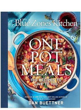 【现货】蓝色地带厨房：一锅料理：100道助您活到100岁的食谱 The Blue Zones Kitchen One Pot Meals 原版英文餐饮生活美食图书