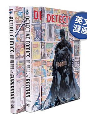 【现货】DC漫画 超人&蝙蝠侠80年套装Superman/Batman 80 Years Slipcase Set 精装 英文漫画书原版进口图书超级英雄系列美漫书籍