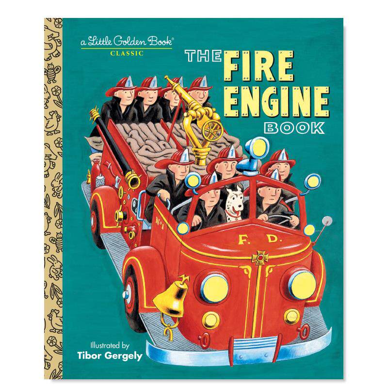 【预 售】消防车 小金书 the fire engine book 英文原版儿童故事绘本