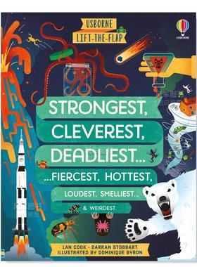 【现货】【翻翻书】最坚强/最聪明/最致命的 【Lift-the-flap】 Strongest, Cleverest, Deadliest 英文原版进口外版图书