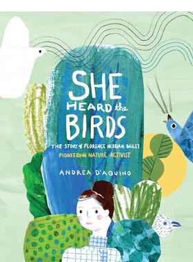 【现货】她听见了鸟类的声音 She Heard the Birds 原版英文儿童绘本图书