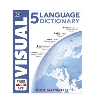 Language 英文语言学习图书书籍 五国语言图解词典 Visual Dictionaries Bilingual DK双语视觉词典 原版 预售