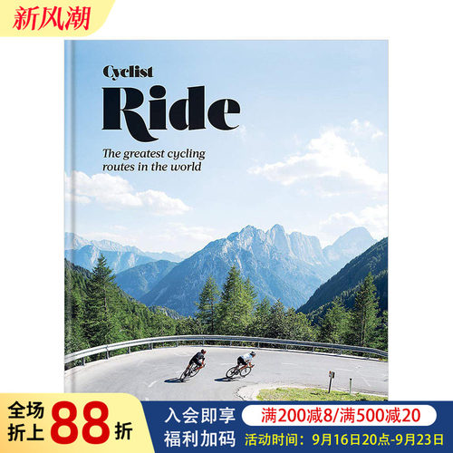 【现货】Cyclist Ride 骑行:全球自行车路线指南 英文原版旅行旅游指南单车环球书籍进口