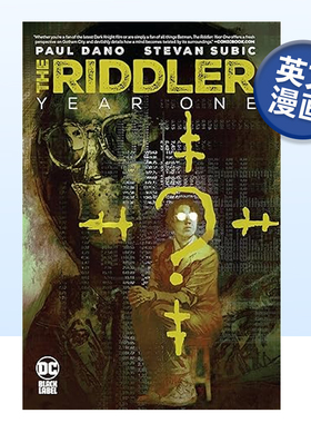 【现货】DC漫画 谜语人:第一年 The Riddler: Year One 谜天大圣 英文漫画书原版进口图书美漫蝙蝠侠 精装 Paul Dano