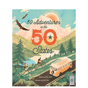 【现货】在美国50个州的50次冒险（平装版） 【The 50 States】50 Adventures in the 50 States 原版英文儿童绘本