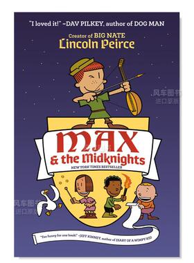 【预售】麦克斯和中坚力量 Max And The Midknights 英文原版儿童章节书少儿英语启蒙读物书籍7-10岁