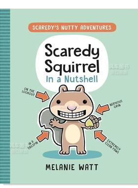 【现货】【小嘀咕大冒险】小嘀咕的简述 【Scaredy'S Nutty Adventures】Scaredy Squirrel In A Nutshell 英文儿童漫画绘本原版