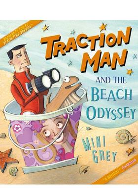 【预售】牵引者与海滩长旅 【Traction Man】 and the Beach Odyssey 原版英文儿童故事图书书籍