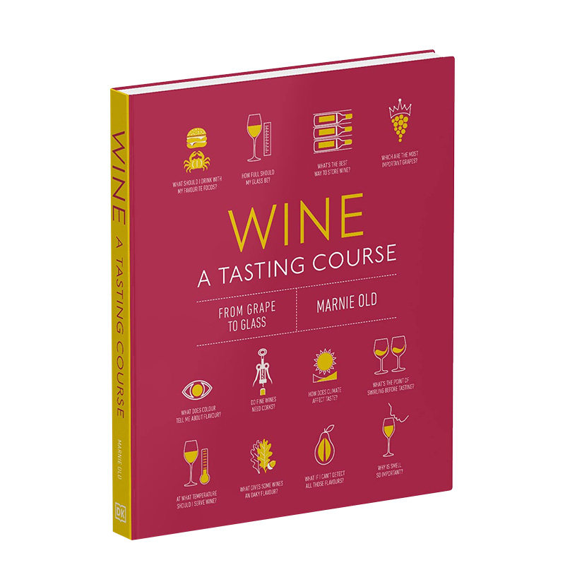 【现货】DK百科 葡萄酒品鉴Wine A Tasting Course 品味爱好者入门初学指南精装图集 英文原版书籍进口