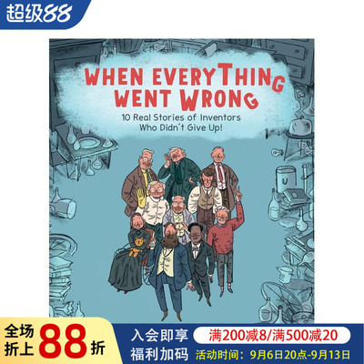 【预售】当一切都出错时 10 Real Stories of Inventors Who Didn't Give Up! 原版英文儿童绘本图书书籍