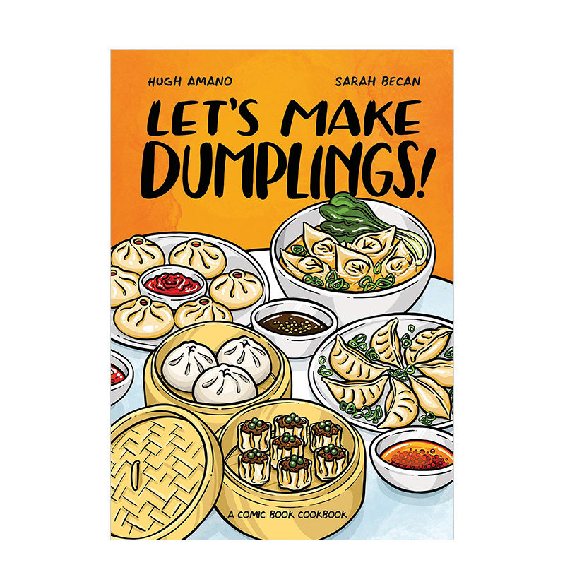 【现货】一起做饺子lets make dumplings 中华料理烹饪美食彩图漫画