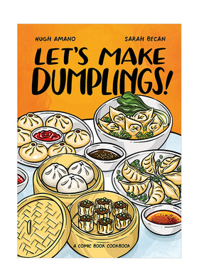 【现货】一起做饺子Let's Make Dumplings 中华料理烹饪美食彩图漫画指南 唐人街经典菜色菜谱 厨艺入门 英文原版书籍进口