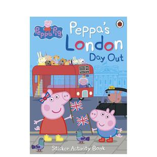 【预售】【小猪佩奇】贴纸书：伦敦之旅 Peppa Pig: Peppa's London Day Out Sticker Activity Book 英文原版儿童趣味游戏贴纸书
