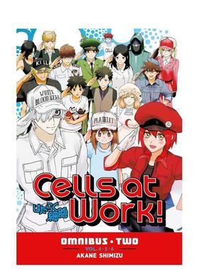 【预售】英文漫画 工作细胞 合集2 Cells at Work! Omnibus 2 (Vols. 4-6) 原版英文漫画书图书