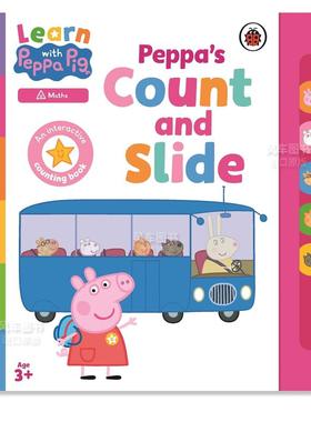 【现货】佩奇的数数和幻灯片 【Learn with Peppa】Peppa's Count and Slide英文儿童绘本原版图书外版进口书籍Ladybird Ladybird