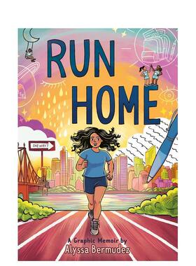 【预售】奔跑回家：图文回忆录（平装） Run Home: A Graphic Memoir 原版英文儿童漫画图书(预计26年1月出版)