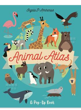 【现货】【立体翻翻书】动物大观 Animal Atlas英文儿童立体原版图书进口书籍Ingela P. Arrhenius