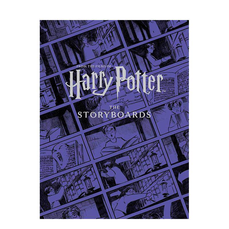 【预售】哈利·波特:电影分镜画册 Harry Potter 原版英文艺术插画原画设定集 未公开分镜 场景设定 J.K.罗琳