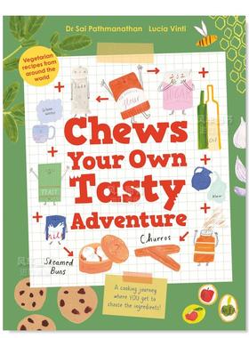 【预售】咀嚼自己的美味冒险 Chews Your Own Tasty Adventure 英文儿童绘本 原版图书外版进口书籍 Sai Pathmanathan, Lucia Vin