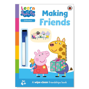 【预售】交朋友 【Learn with Peppa】Making Friends英文儿童绘本原版图书外版进口书籍Ladybird Ladybird Books