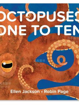 【现货】章鱼的10个小知识 Octopuses One to Ten英文儿童绘本 原版图书进口外版书籍 Ellen Jackson, Robin Page