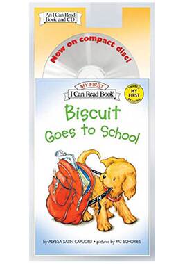 【现货】Biscuit Goes to School Book and CD，小饼干上学(书+CD)适合3-6岁原版进口图书书籍