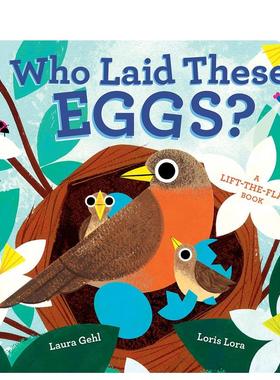 【预售】这些蛋是谁下的？ 趣味翻翻书 【Animal Traces】Who Laid These Eggs? 原版英文儿童趣味