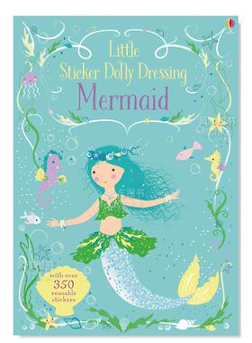 【预售】小贴纸多莉穿衣服的美人鱼: 1 Little Sticker Dolly Dressing Mermaid: 1 英文原版进口外版图书