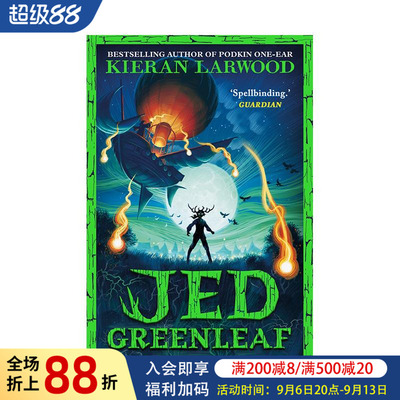 【预售】杰德·格林利夫 Jed Greenleaf 原版英文儿童故事 儿童奇幻冒险故事 书作家创作图书书籍