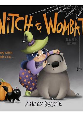 【预售】女巫与袋熊 英文儿童绘本 Witch & Wombat 精装 进口原版图书