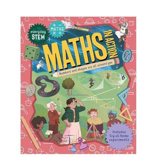 – 英文儿童绘本图书 日常STEM数学—数学在行动 原版 Action Maths STEM Everyday 现货