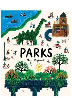 【预售】公园 Parks 法国插画师Marc Majewski 原版英文儿童绘本 进口图书