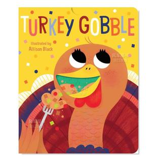 Turkey 火鸡咯咯叫 Gobble英文儿童绘本原版 图书进口书籍LITTLE BOOKS BEE 现货