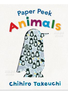 【现货】【洞洞书】动物 【Paper Peek】Animals 英文儿童趣味原版图书外版进口书籍Chihiro Takeuchi