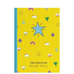 Diary 儿童正念感恩日记图书 积极涂鸦日记 创造力增加孩子自信 英文儿童趣味 原版 Doodle Positive The 预售