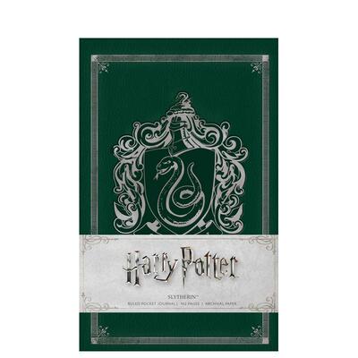 【预售】哈利·波特斯莱特林口袋手账本 HARRY POTTER: SLYTHERIN RULED POCKET JOURNAL 原版笔记本Notebook 进口图书