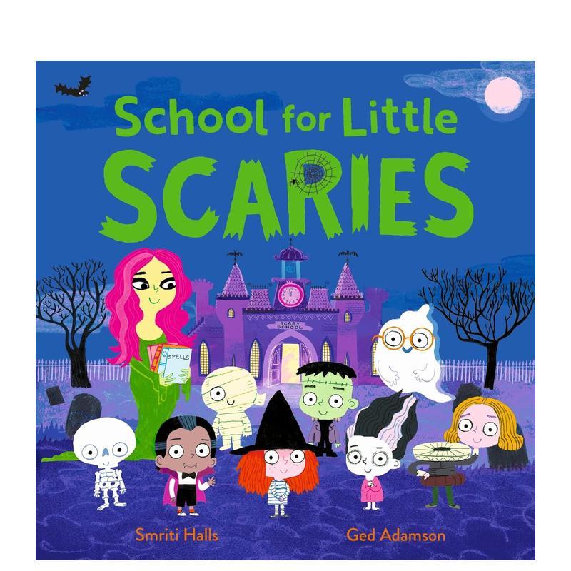 【预售】小怪物学园 School for Little Scaries 英文儿童插画故事绘本 进口童书