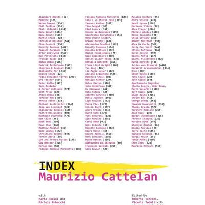 【预售】莫瑞吉奥·卡特兰：索引 Maurizio Cattelan: Index 原版英文艺术画册画集图书