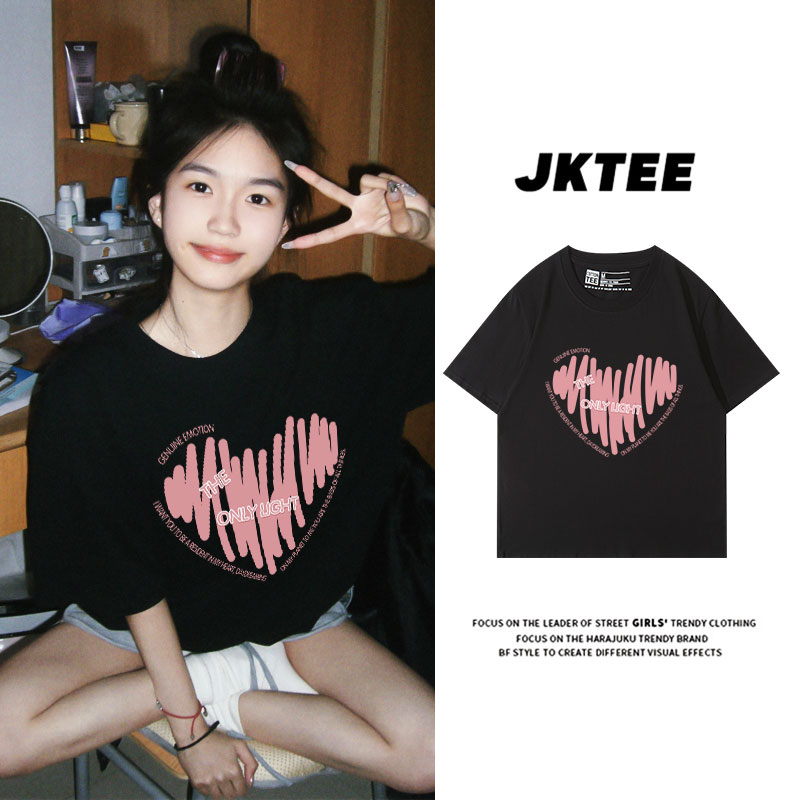 jktee小众设计感短袖t恤女