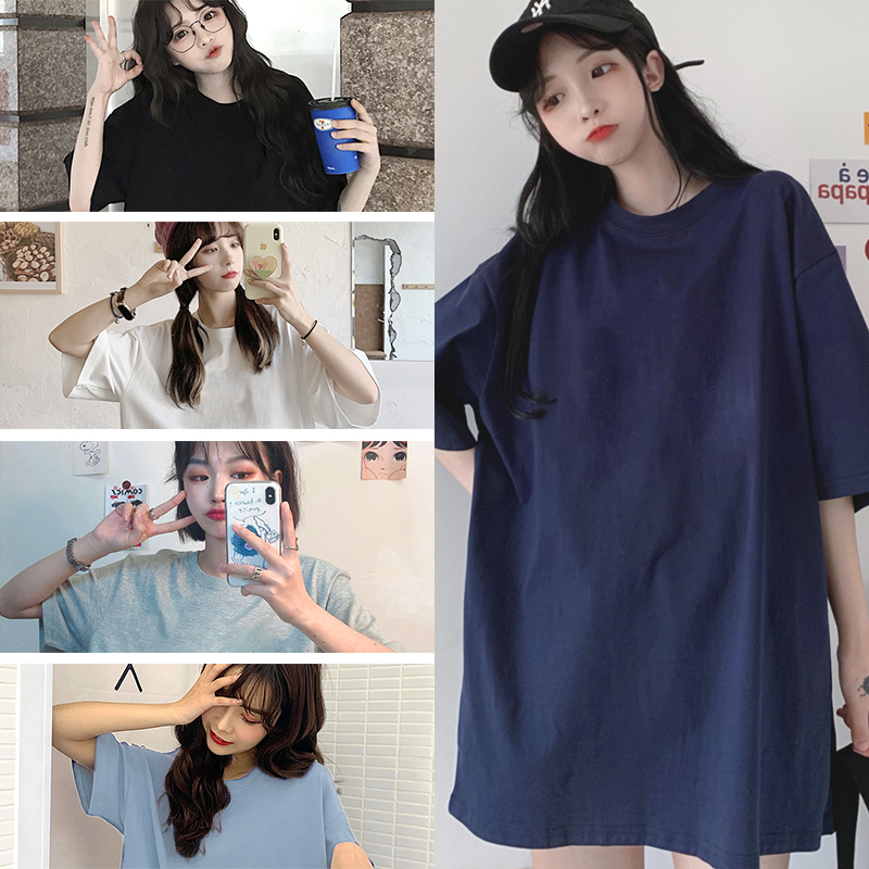 厚实无缝不透oversize风短袖t恤