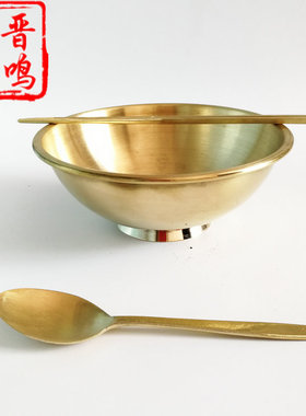 铜勺纯铜加厚补铜家用铜餐具