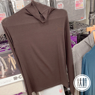 日本本土UNIQLO优衣库heattech女款1.5倍极暖半高领长袖内搭