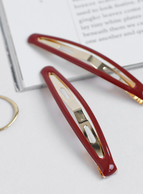 日本本土ane mone经典冷淡风bb夹侧边固定刘海夹后脑勺碎发夹