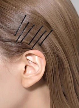 日本本土Ane mone金属发夹女简约一字碎发夹防滑固定发卡6个