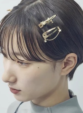 日本本土代购GOLDY侧边夹甜美可爱刘海夹套装拜拜夹简约碎发夹