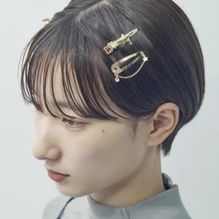 日本本土GOLDY侧边夹甜美可爱刘海夹套装拜拜夹简约碎发夹